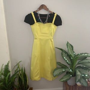 H&M yellow 90s inspired dress